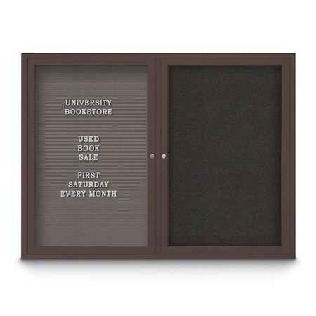 United Visual Products Corkboard, 18"x24", Surf/Satin UV401PLUS-SATIN-SURF